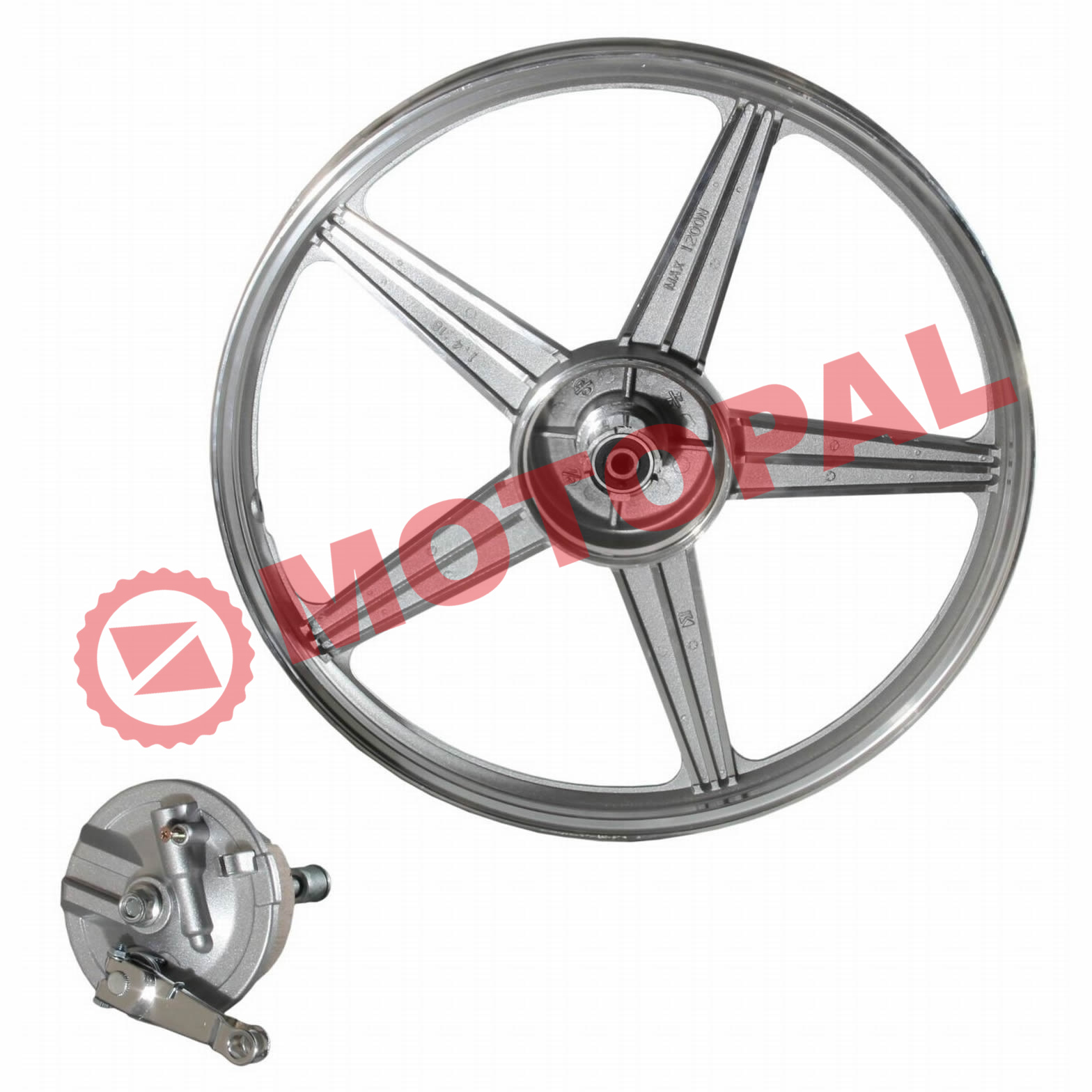 ÖN JANT ALÜMİNYUM KOMPLE [ 1.40*18 ] AGK [ KAMPANA - BALATA - MİL DAHİL ]