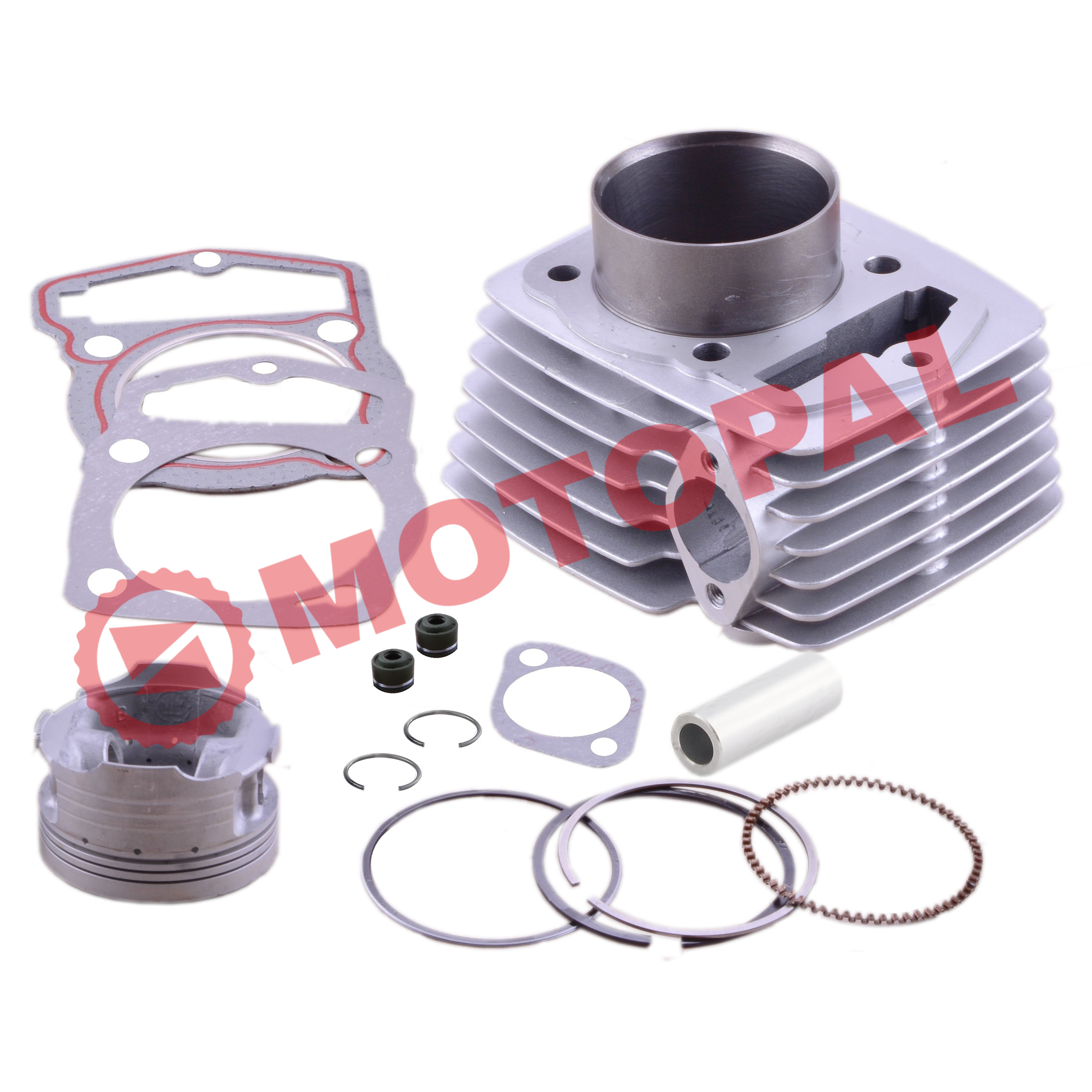 SİLİNDİR KOMPLE 13 PERNO [56,50 mm] [EKS. ZİNCİRLİ MODEL] [KISA PİSTON] CG - WINDY S -