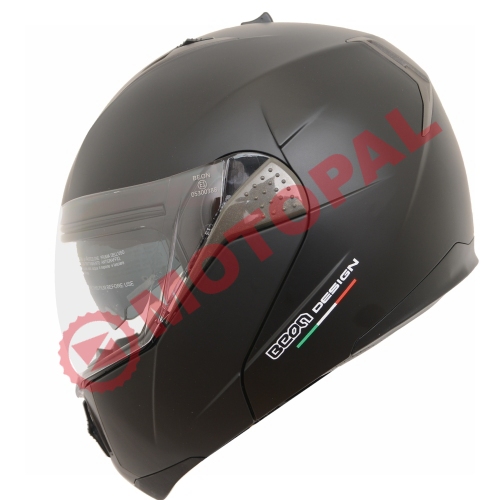BEON- ÇENE AÇILIR VİZÖRLÜ KASK [B700] [MAT SİYAH] [S]