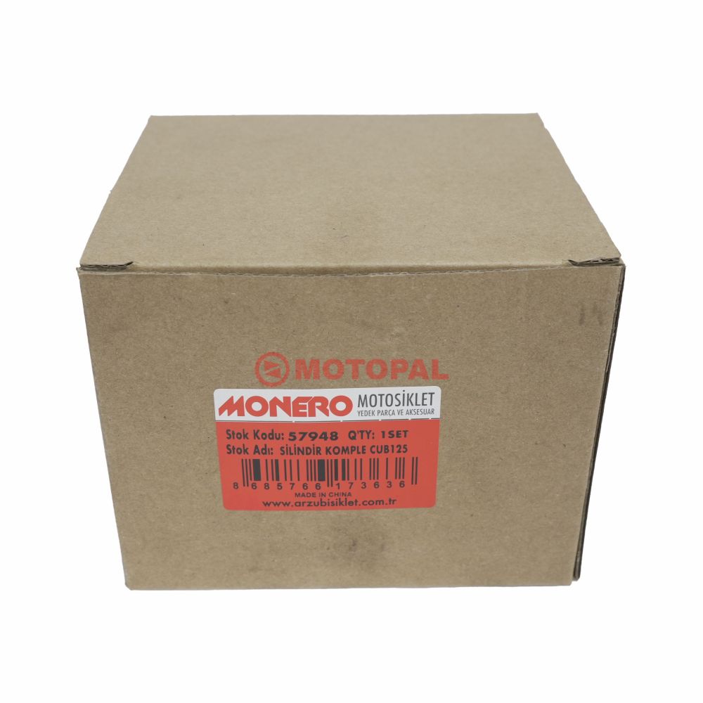 SİLİNDİR KOMPLE [13 PERNO - 57MM PİSTON - DY SEGMAN] 125cc CUB - RKS SNIPER PRO X 135cc
