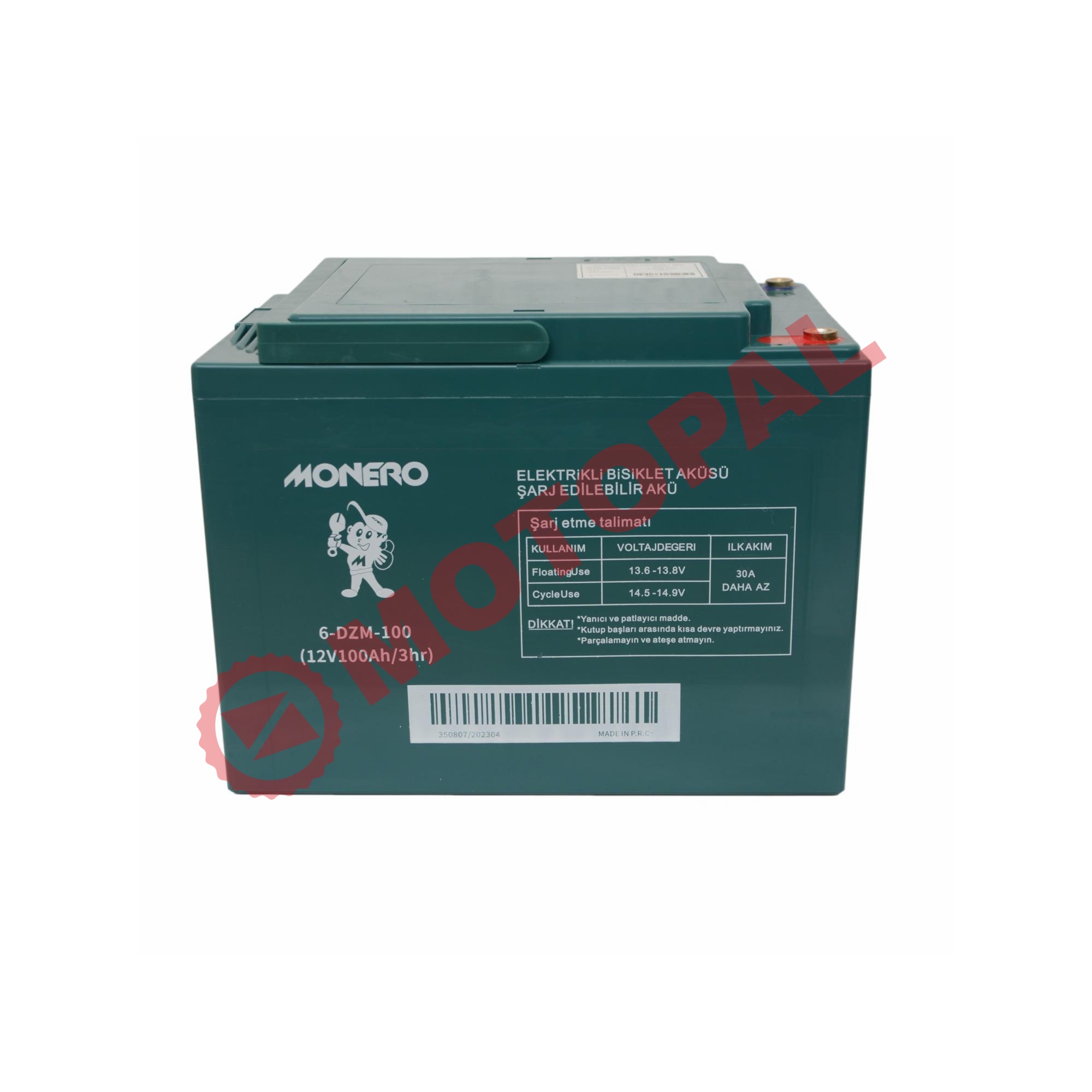 12V-100 AMPER [230*150*180 mm] E-BIKE AKÜ – MONERO