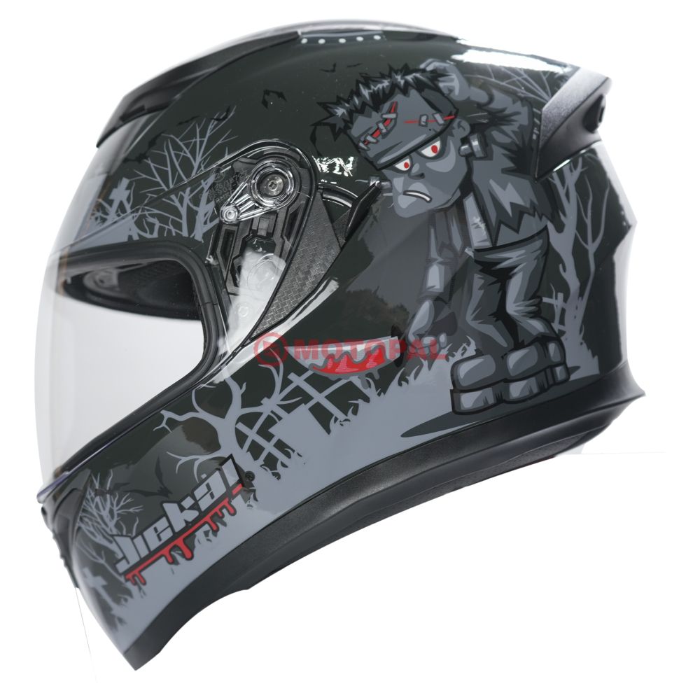 KC-KAPALI VİZÖRLÜ KASK [KC316-1] FRANKENSTEIN'S MONSTER [M] E BELGELİ